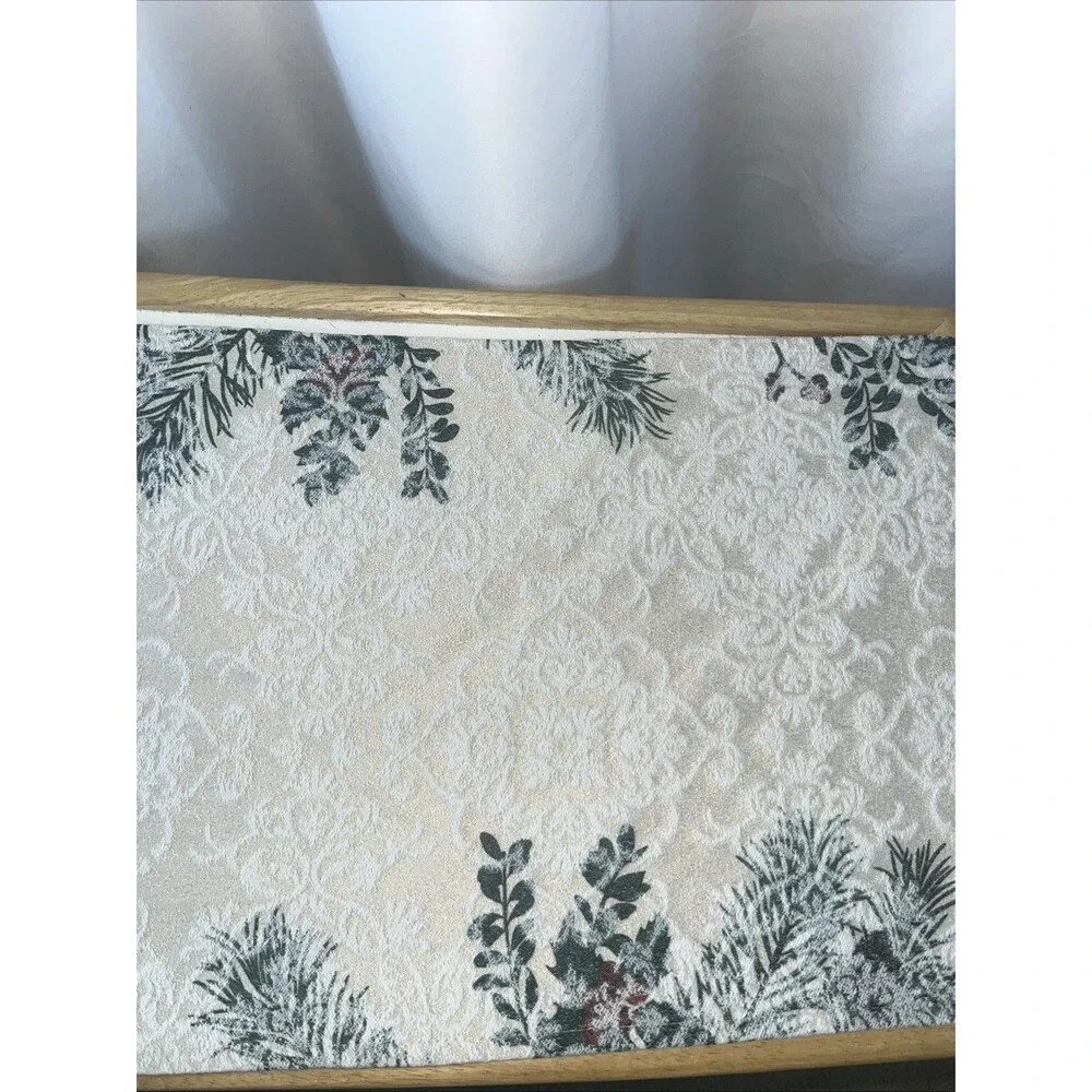 Unbranded Runner Table Multicolor Botanical Winter Holiday Festive